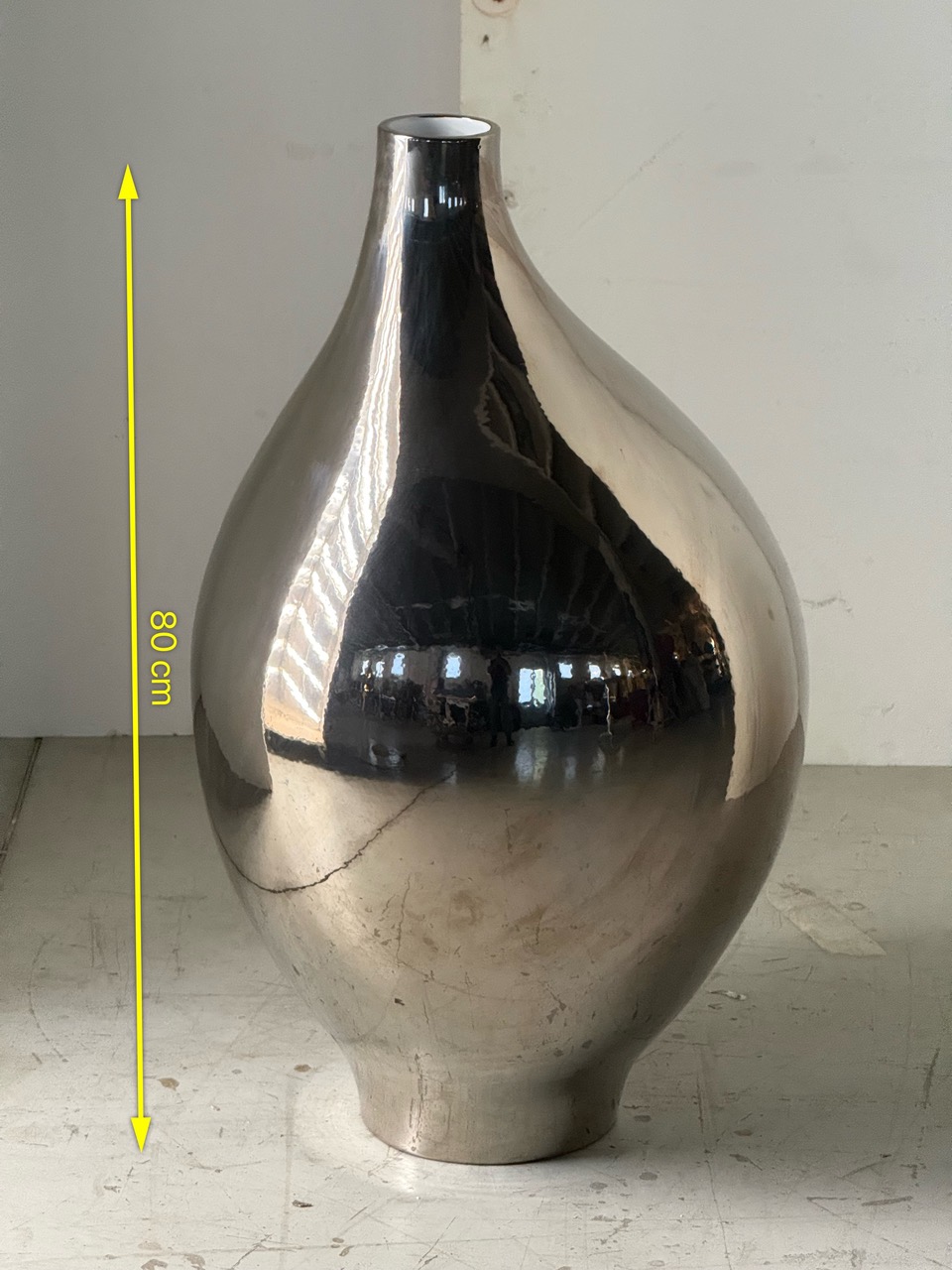 Grande vaso in ceramica smaltata